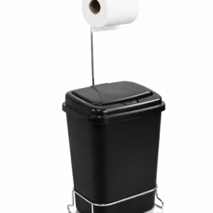 SUPORTE PAPEL HIGIENICO CR COM LIXEIRA 9LT