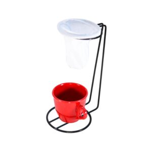 MINI COADOR DE CAFÉ C/CANECA 90ML PRETO